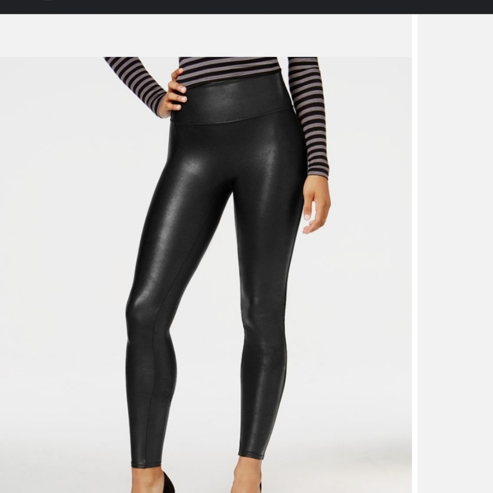 Spanx faux leather leggings